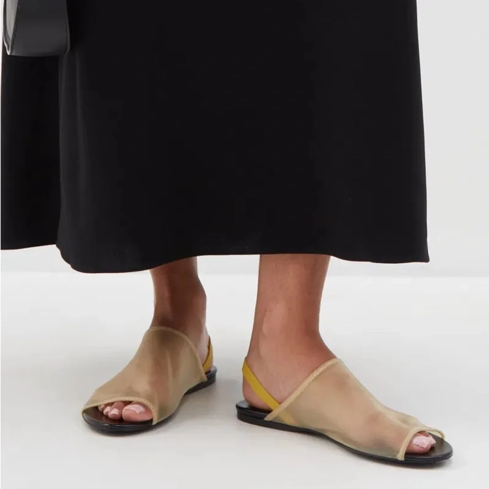 THE ROW Slingback Mesh Sandals - Picture 8 of 8